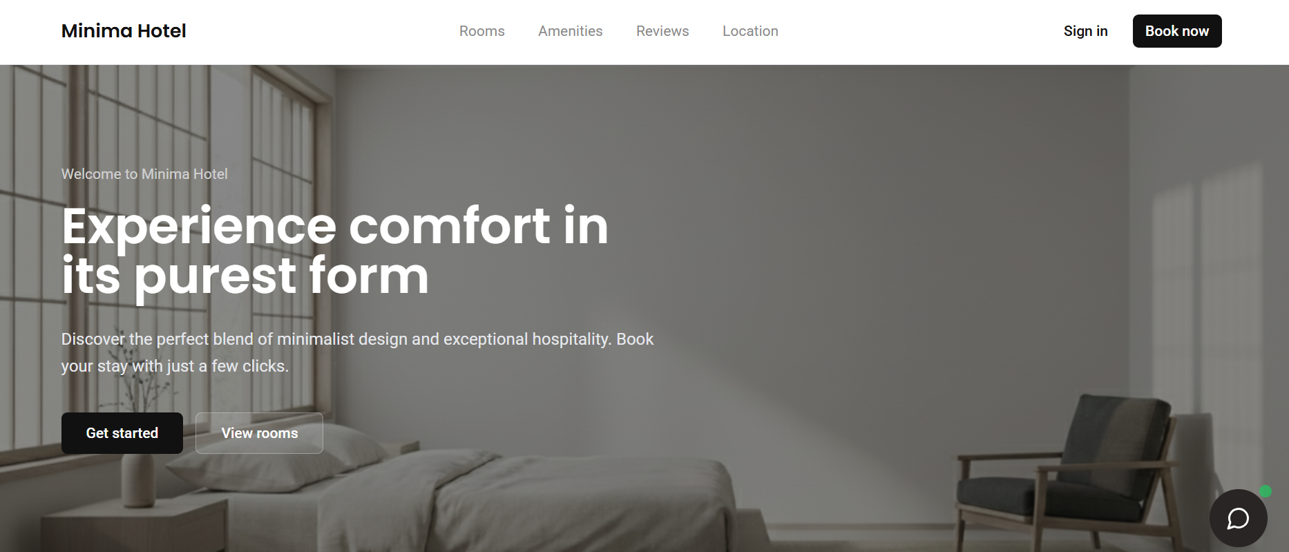 Hotel Minima Booking screenshot
